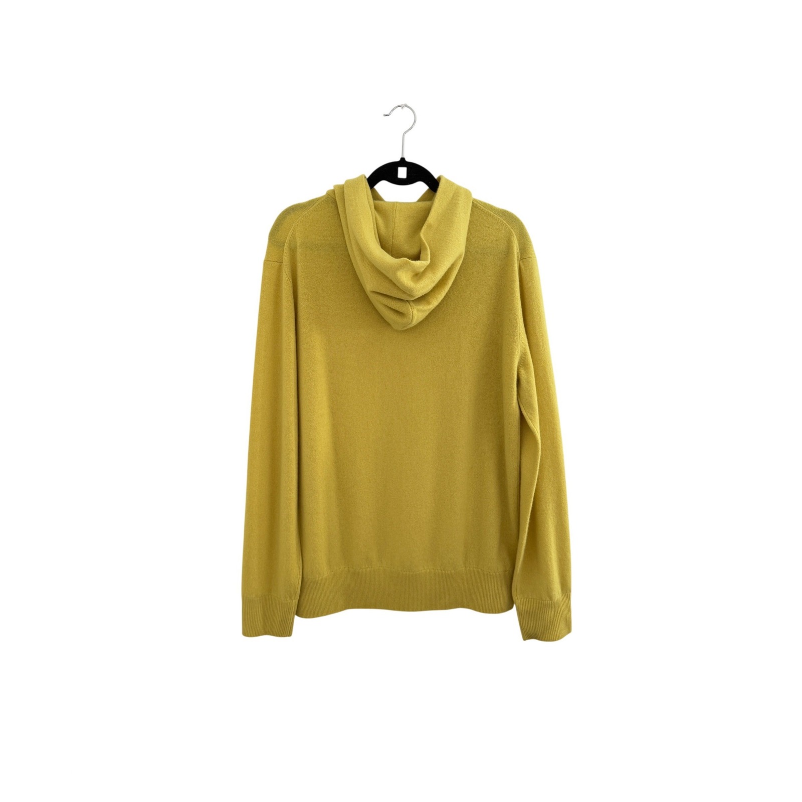 Nwot Asher Golf Mens Sero Cashmere Wool Blend Hoodie Yellow Citron Size M — image 3 of 8
